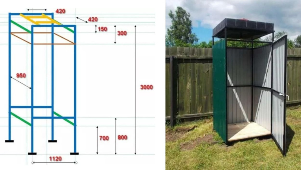 как сделать летний душ своими руками